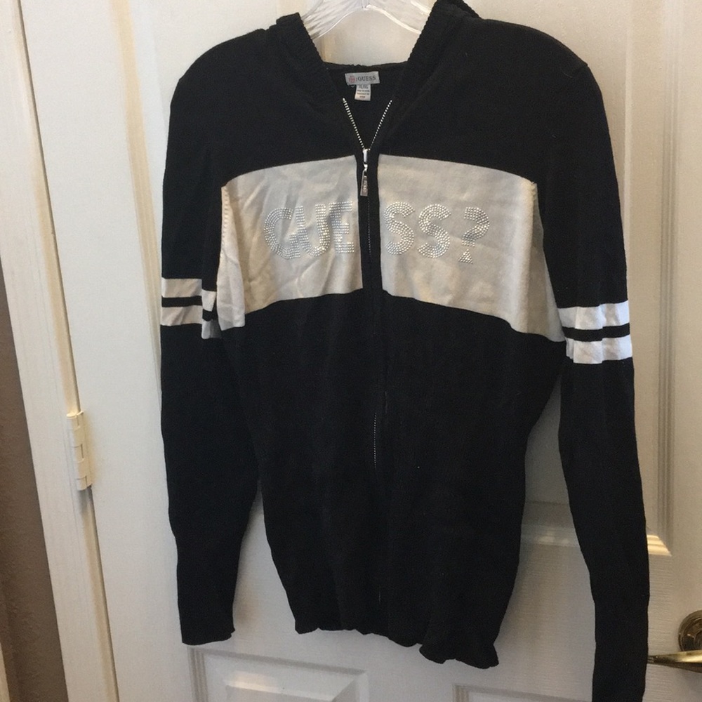 FINAL MARKDOWN Junior guess hooded sweater xl